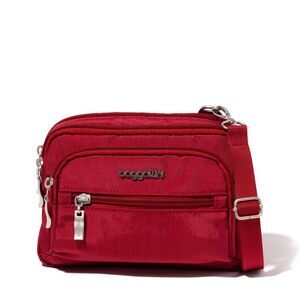 baggallini Women's Triple Zip Bagg Small Crossbody Bag